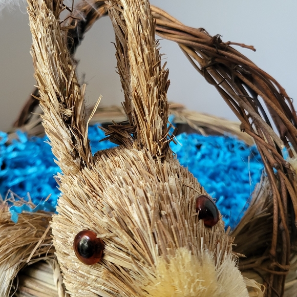 STRAW & TWIG SIsal Bunny Basket - Picture 5 of 10